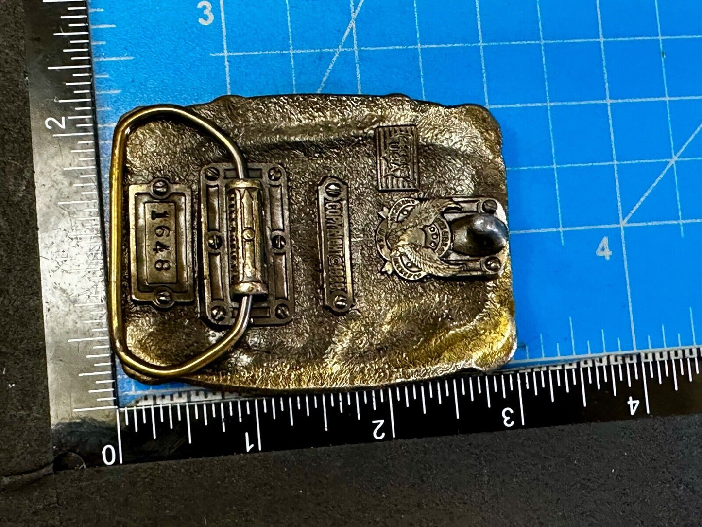 1986 The American Fire Fighter No Sleep Tonight Great American Belt Buckle