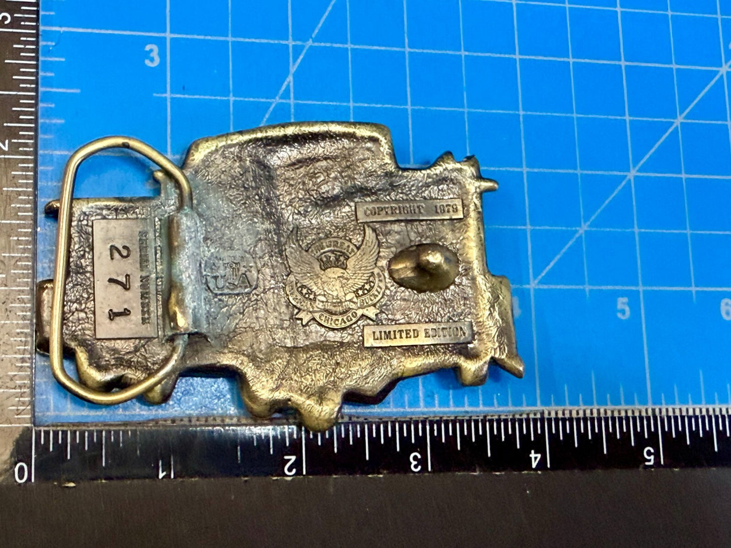 Vintage Caboose Railroad Car Freight Train 1979 The Great American Belt Buckle