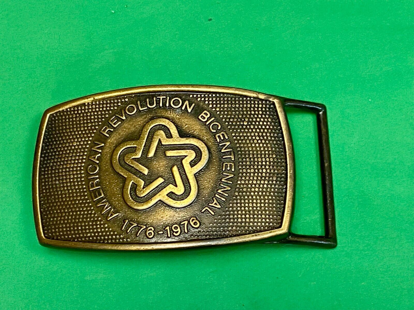 The Spirit Of 76' Usa America Revolution Bicentennial Patriotic Belt Buckle