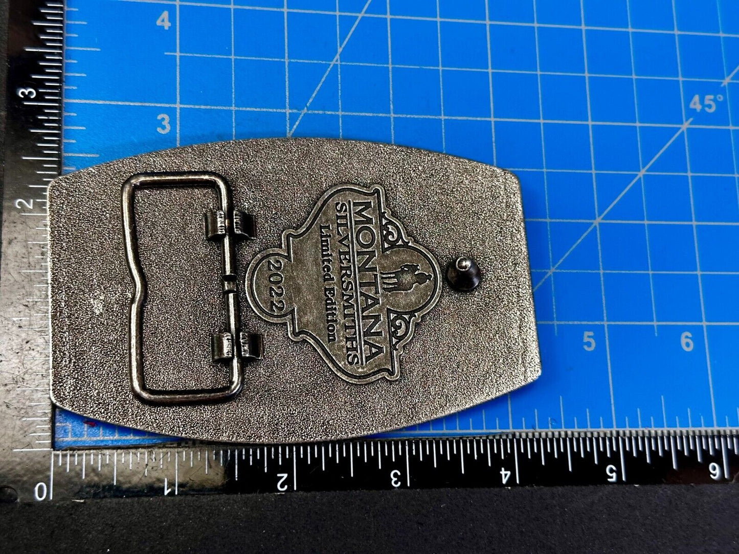 2022 Pendleton Whiskey Let'er Buck Rodeo Cowboy Montana Silversmiths Belt Buckle