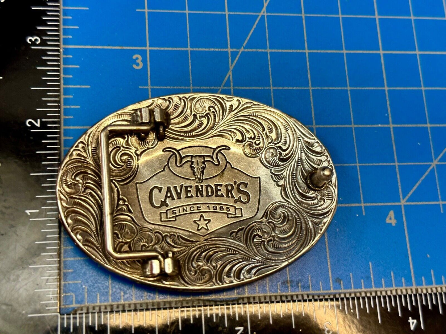 Vintage Cavender's Western Wear Cavenders Cowboy Belt Buckle “Since 1965”
