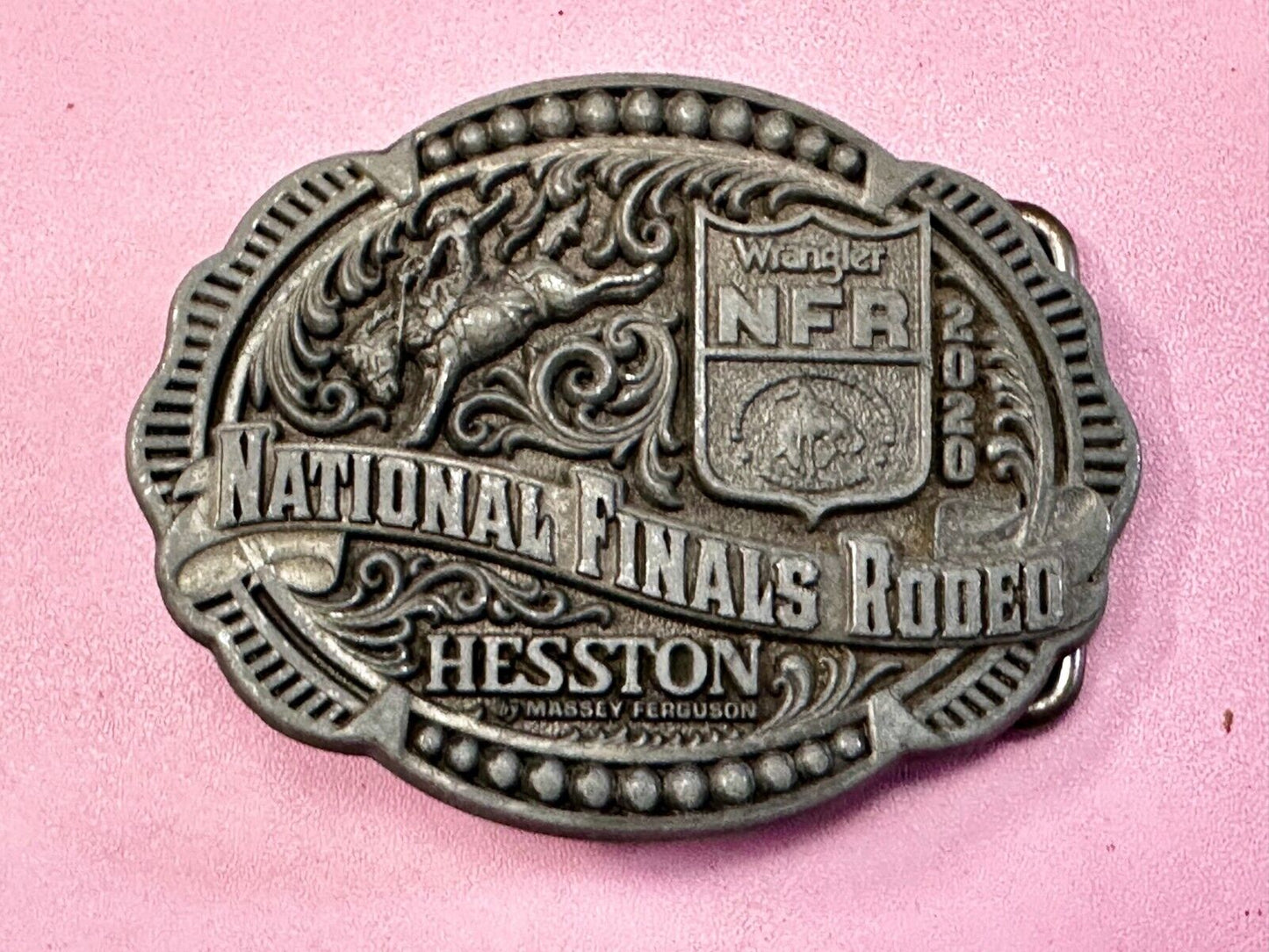 2020 NFR Wrangler National Finals Rodeo Cowboys Montana Silversmiths Belt Buckle