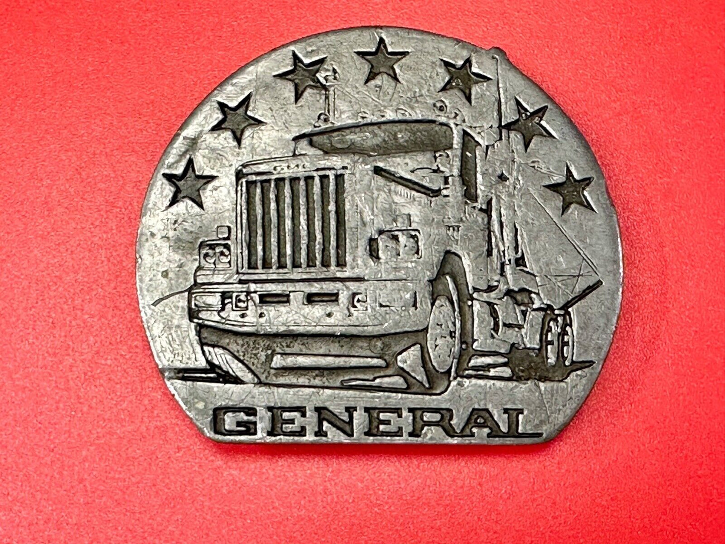 The General Semi Big Rig Truckers Drivers vintage Buck-L-Up 1976 belt buckle