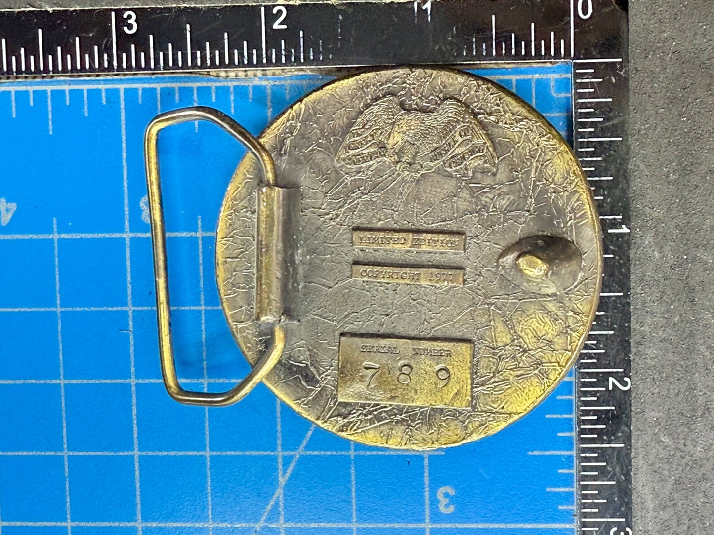 Table Tennis Ping Pong Racket Sports Limited Edition Vintage 1977 Belt Buckle
