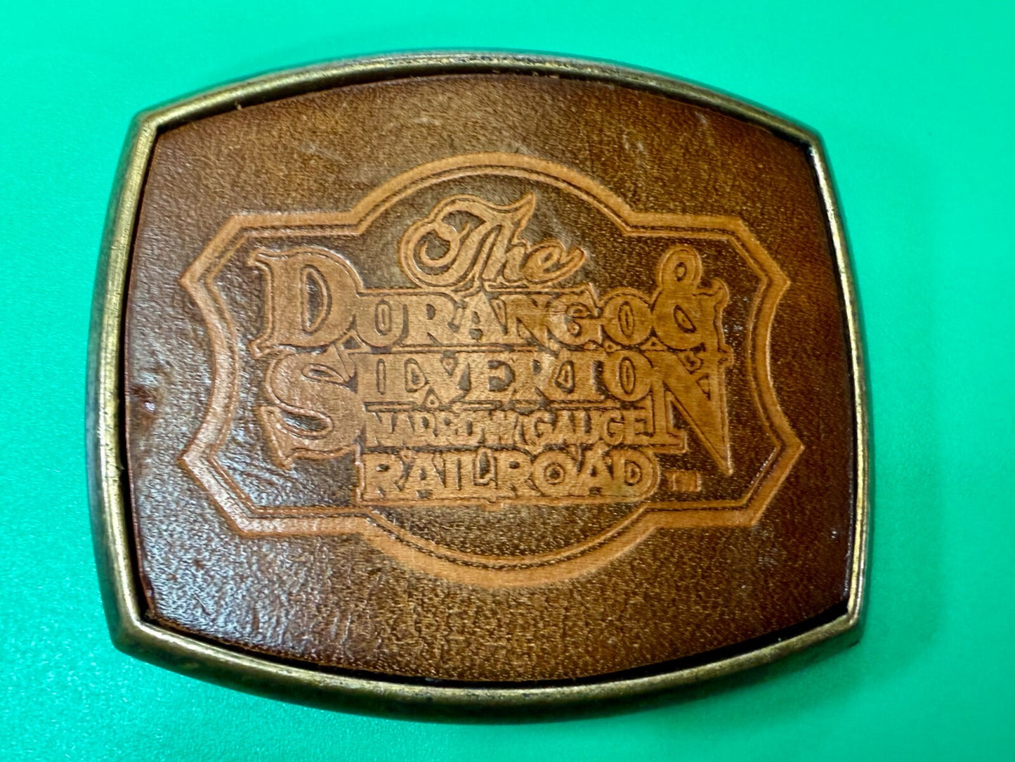 The Durango -Silverton Narrow Gauge Railroad Historic Railway Belt Buckle el Cid