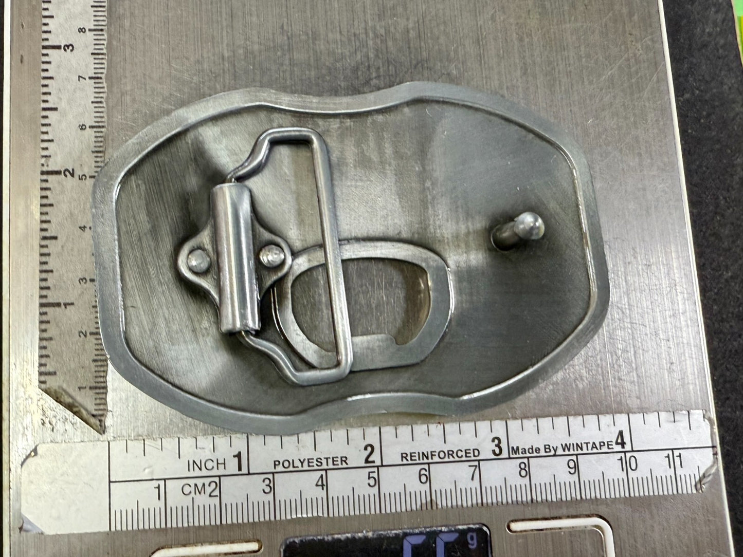 Always Open 24 / 7 Belt Buckle and Bottle Opener - Perfect Bar Pickup Line!