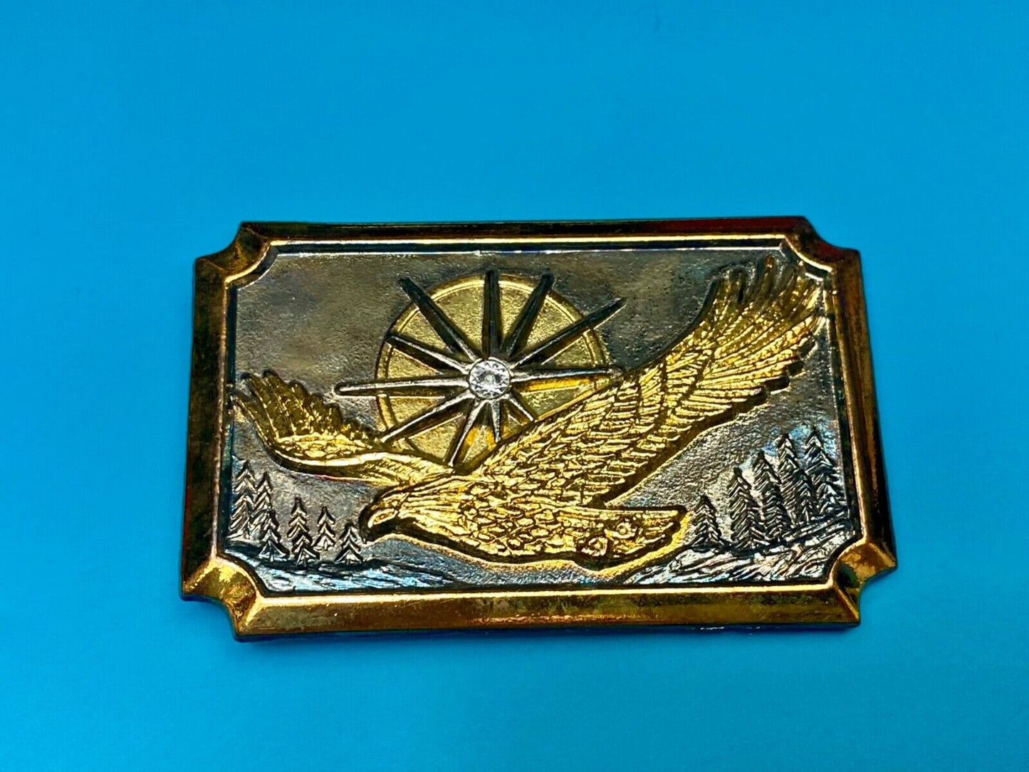 200 year celebration of American Eagle commemorative Vintage belt buckle