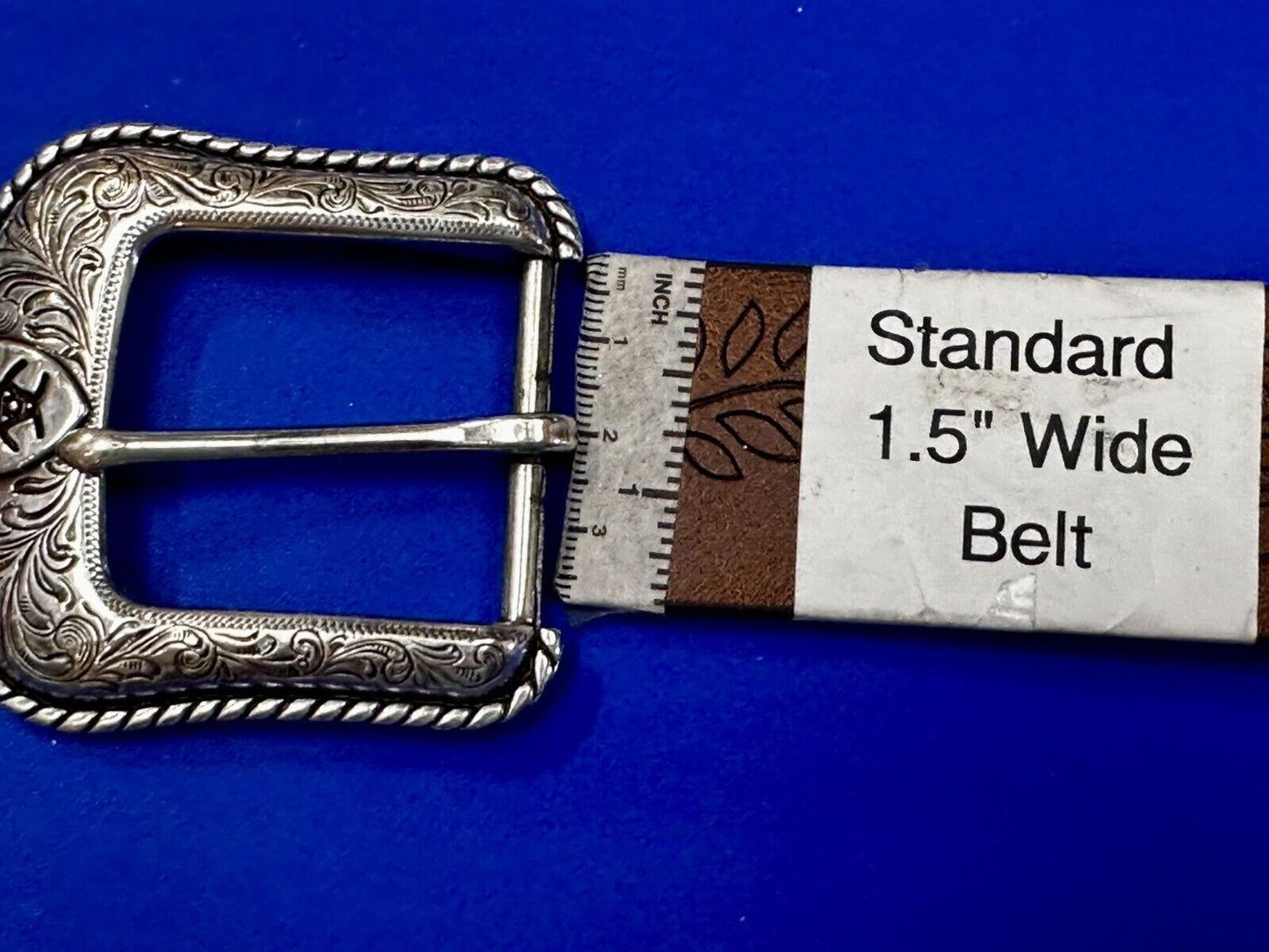 ARIAT Silver Belt Buckle A2108 Ranger Style Replacement Western Belt Buckle