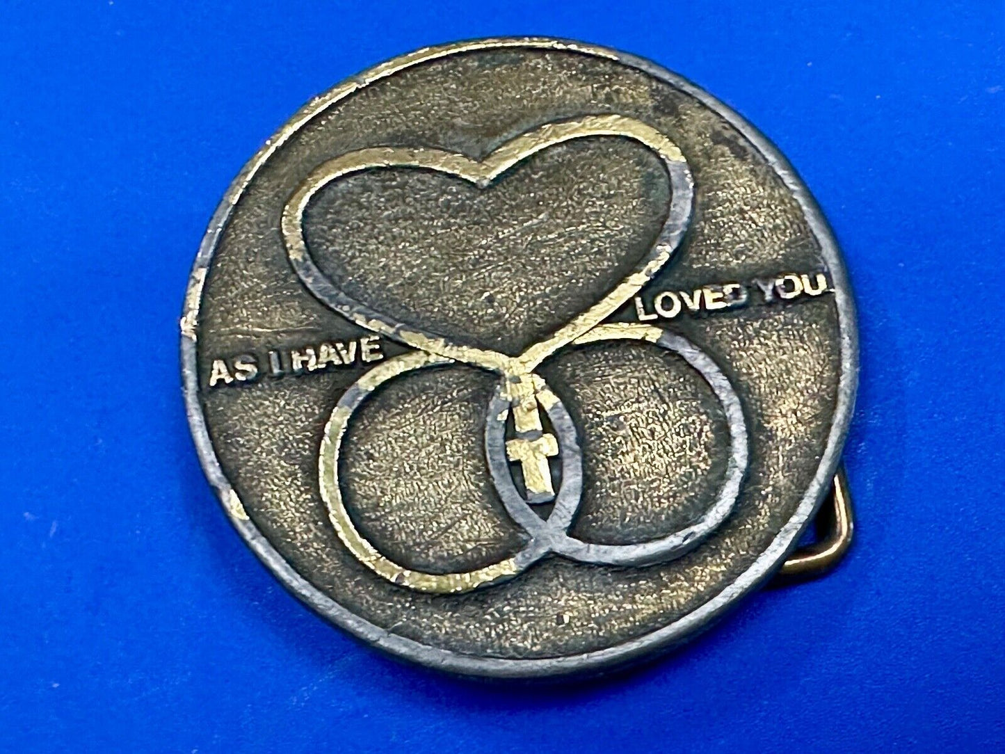 As I Have Love You Marriage Encounter Wife Husband Religious Symbol Belt Buckle