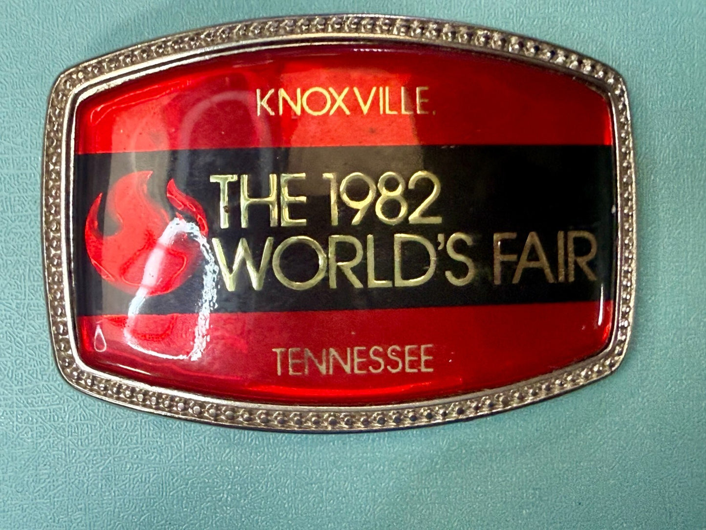 The 1982 World's Fair Knoxville Tennessee State Commemorative Belt Buckle