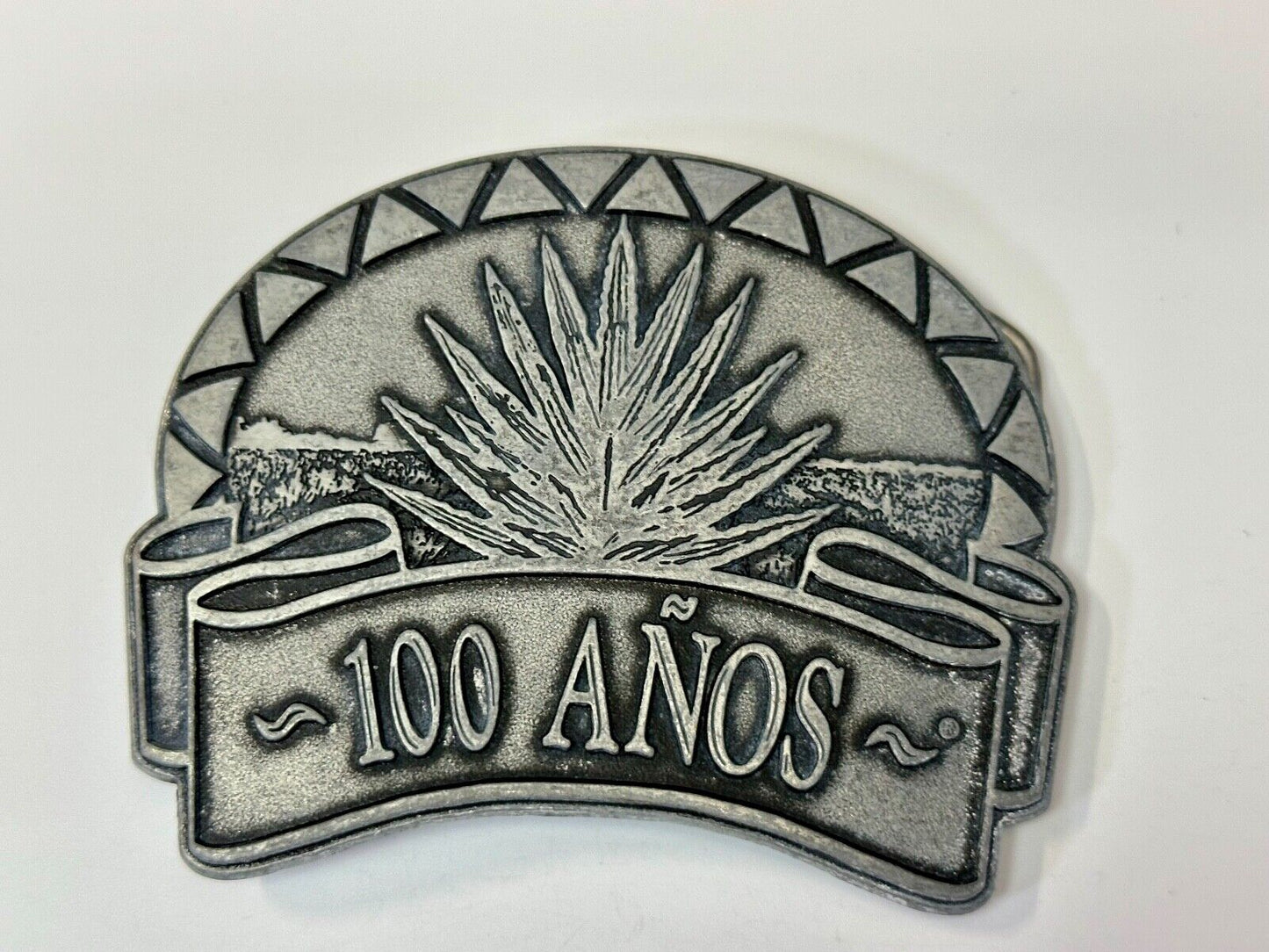 Tequila 100 Anos Tequila Collectors large Metal Belt Buckle
