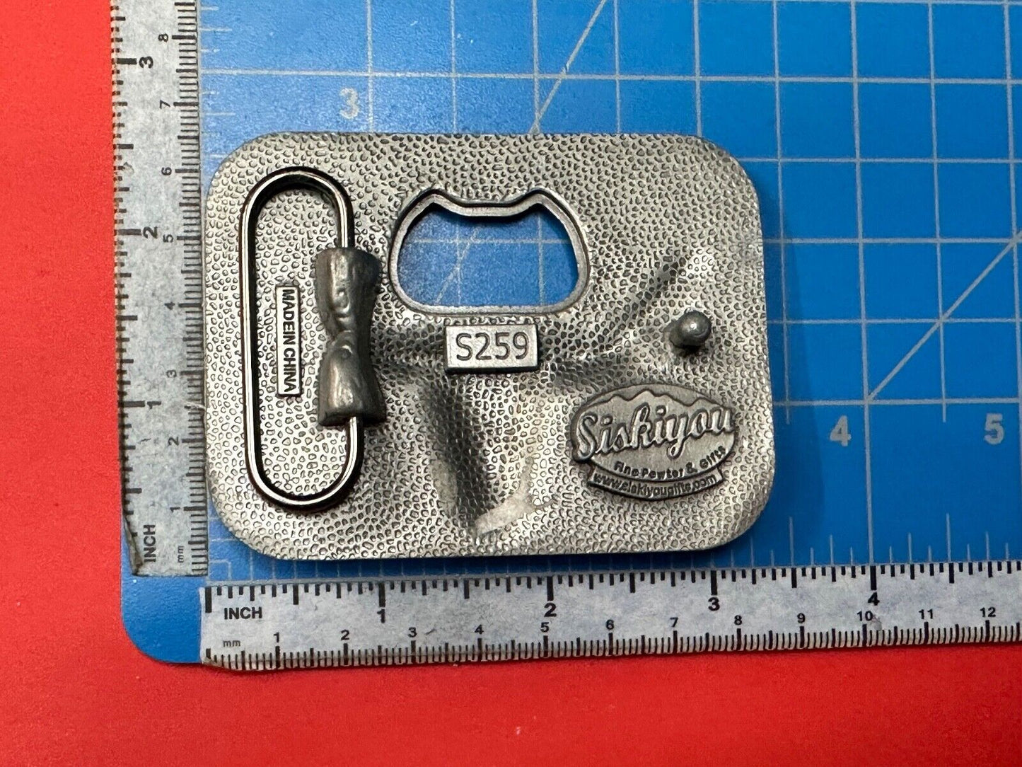 Texas Longhorn Cow cowboys cowgirls western belt buckle by Siskiyou 5259