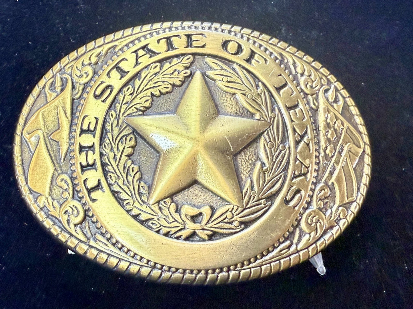 The Great State of Texas Statehood Series Gold Color Commemorative Belt Buckle