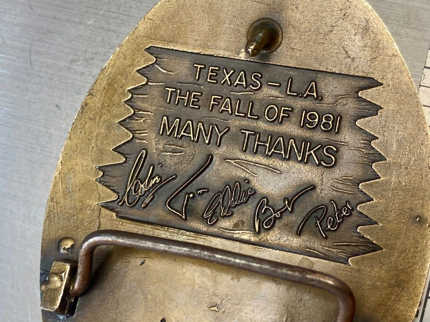 The Best Little Whorehouse in Texas Burt Dolly belt buckle Movie Wrap Crew Gift!