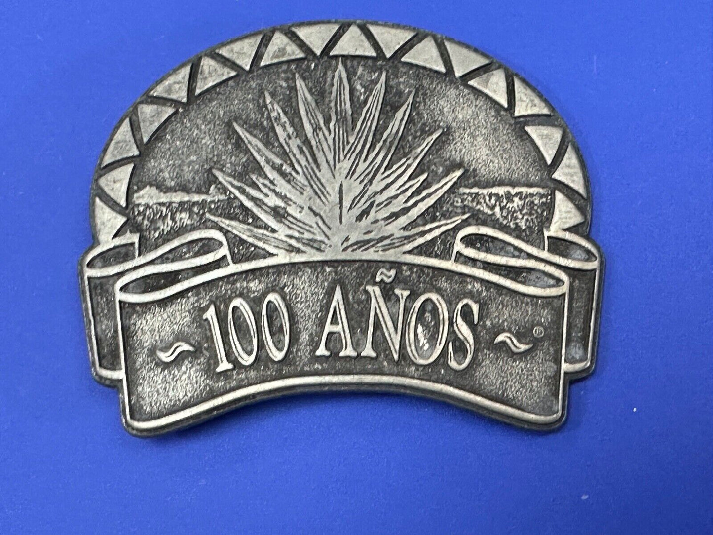Tequila 100 Anos Tequila Brand Advertising Promo Vintage belt buckle