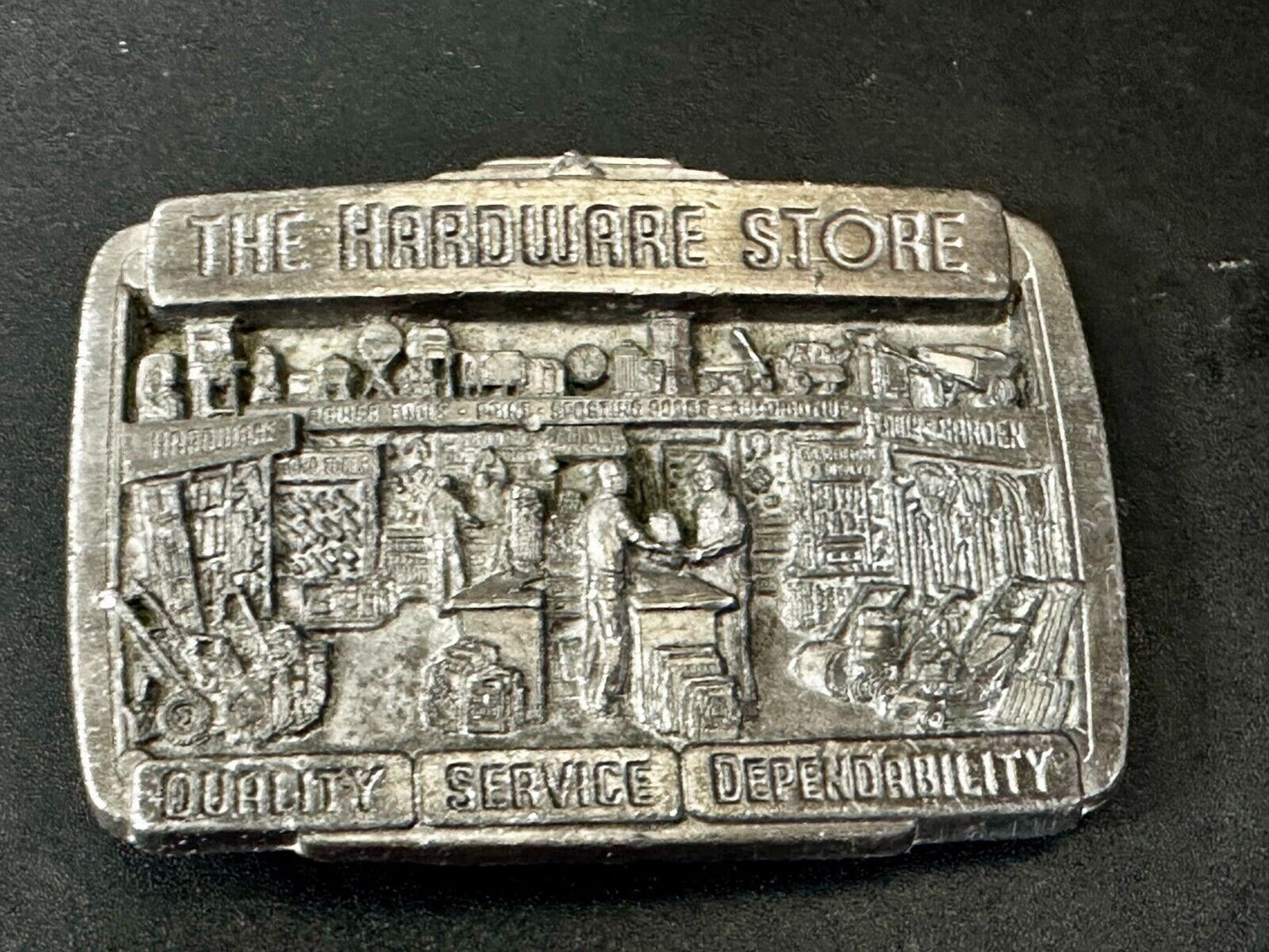 The Hardware Store - Quality Service Dependability Commemorate 1987 Belt Buckle