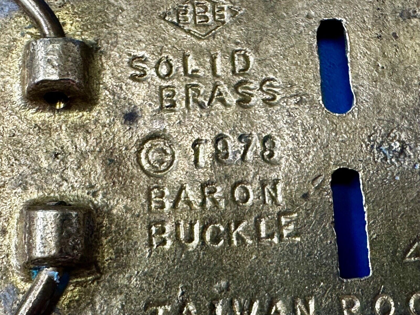 Bernie - Custom Block Letter Cutout Name Solid Brass Belt Buckle by Baron