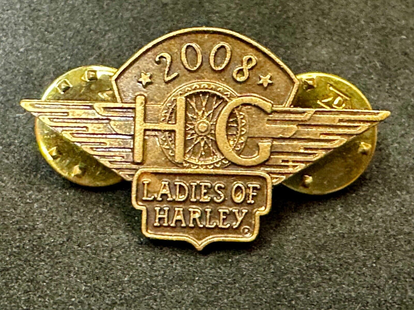 2008 Ladies of Harley Davidson Owners Group HOG Pin for Jacket or Vest