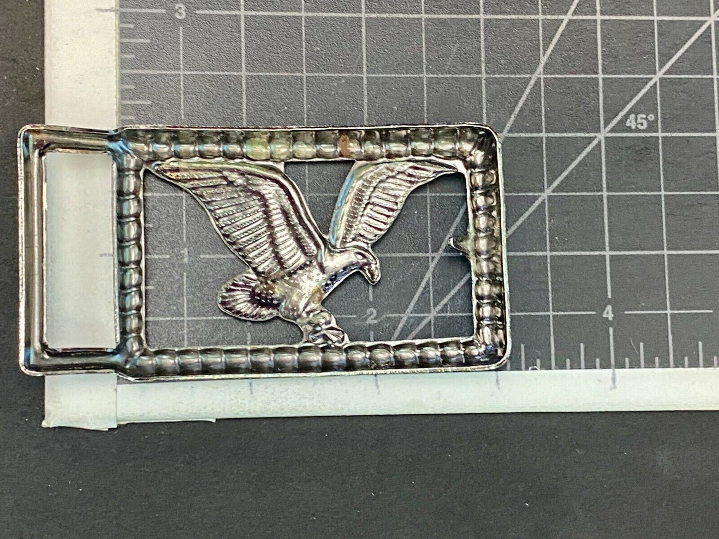 Thin Lightweight See Through Flying Soaring Hunting American Eagle Belt Buckle