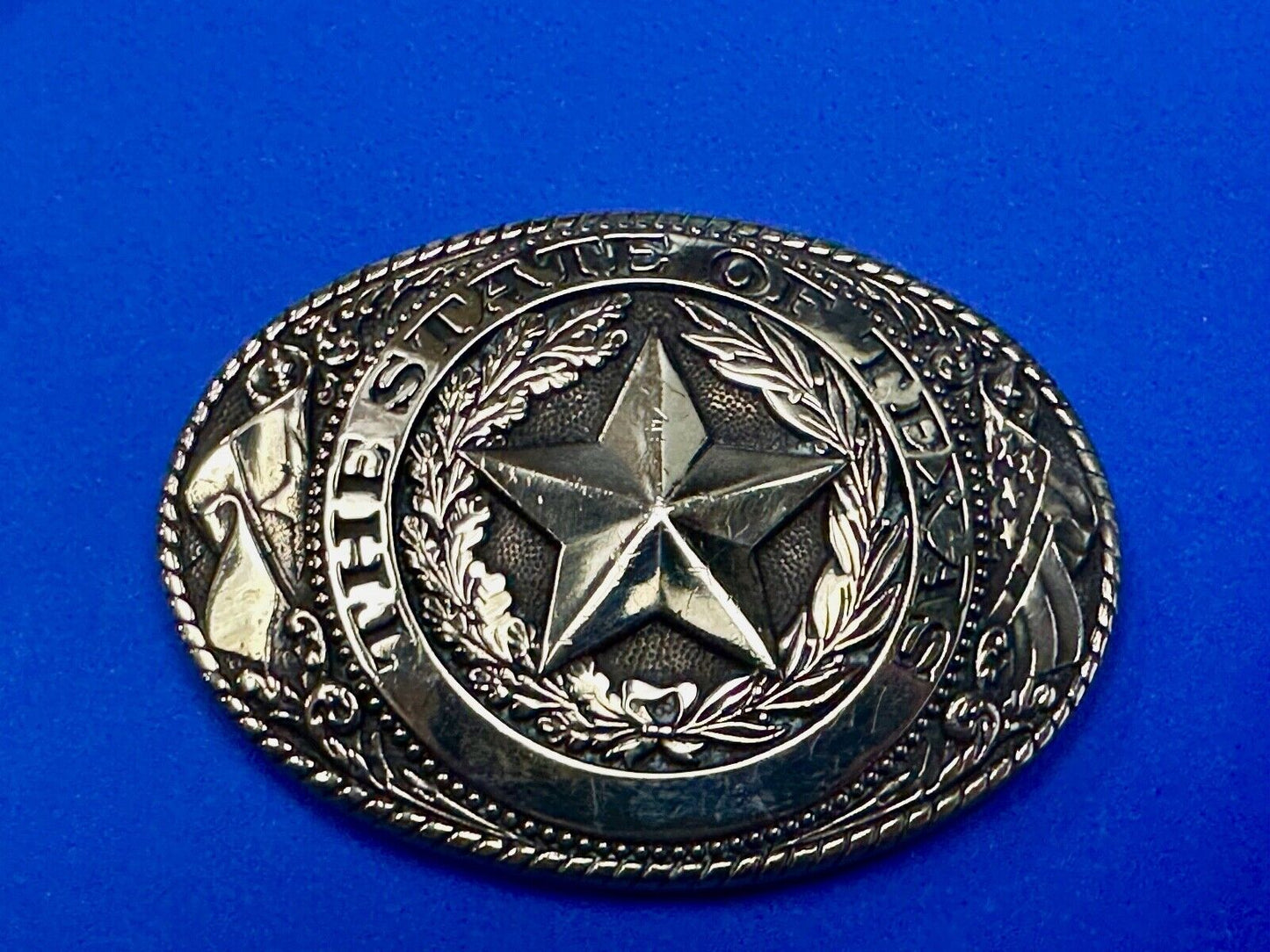 The Great State of Texas, Lone Star - Tony Lama Collection western belt buckle