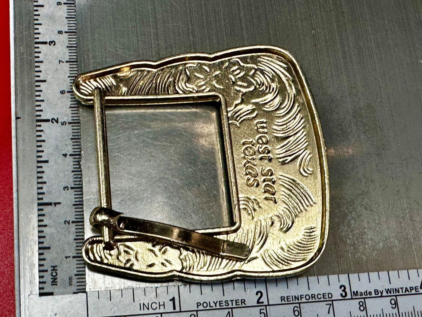 Texas Ranger Style Longhorn Vintage Replacement Dress Belt Buckle West Star
