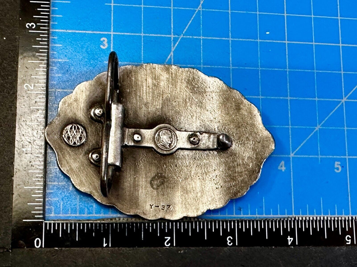 Usa Liberty Bell 200 Year Celebration Two Tone Patriotic Bergamot Belt Buckle