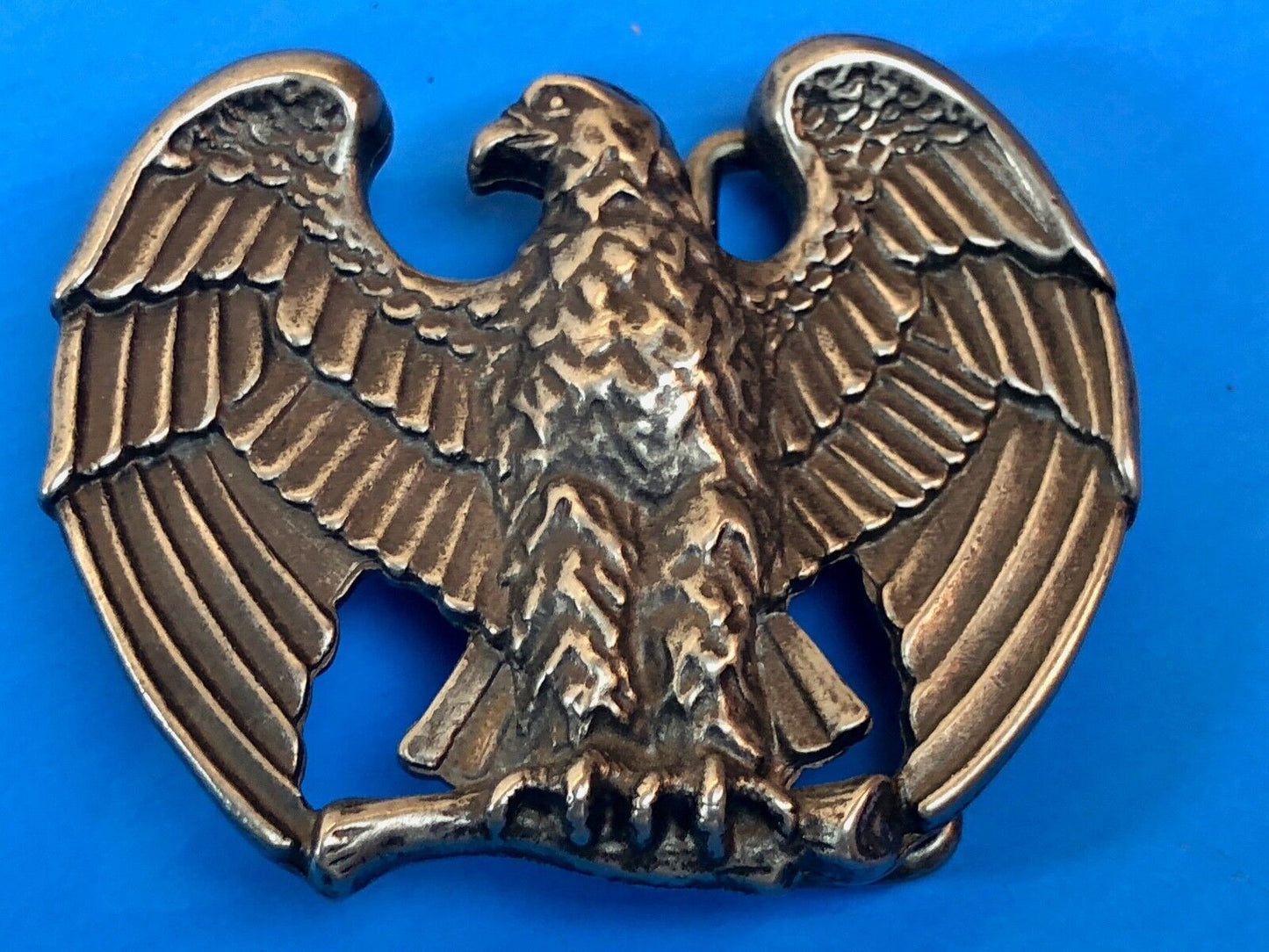 Vintage 80s Retro? AVON Perched Eagle Thick Metal Belt Buckle