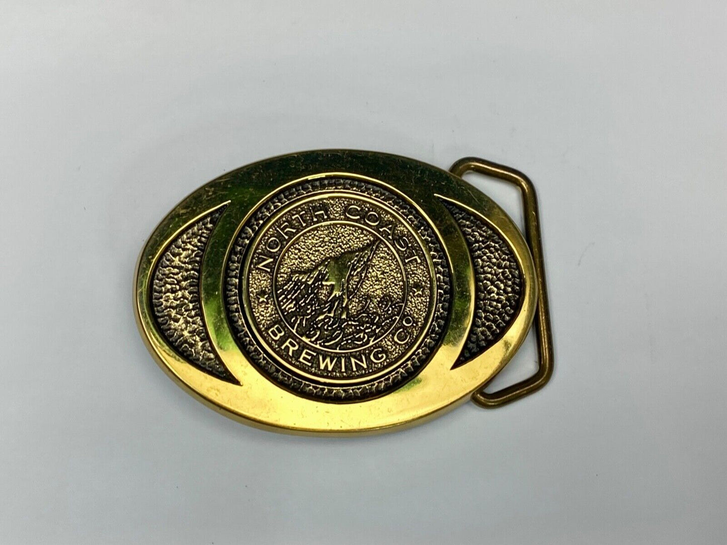 Beer Brewery Collectable North Coast Brewing Company Solid Brass Bts Belt Buckle
