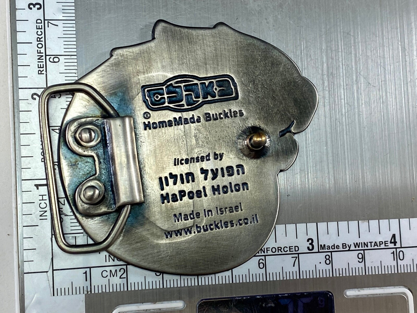 Tigers Basketball Mqpoel Holon Belt Buckle Made In Isreal Cbaka