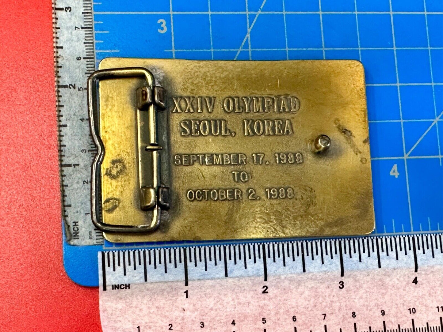 1988 US Olympics Shooting Team Vintage belt buckle