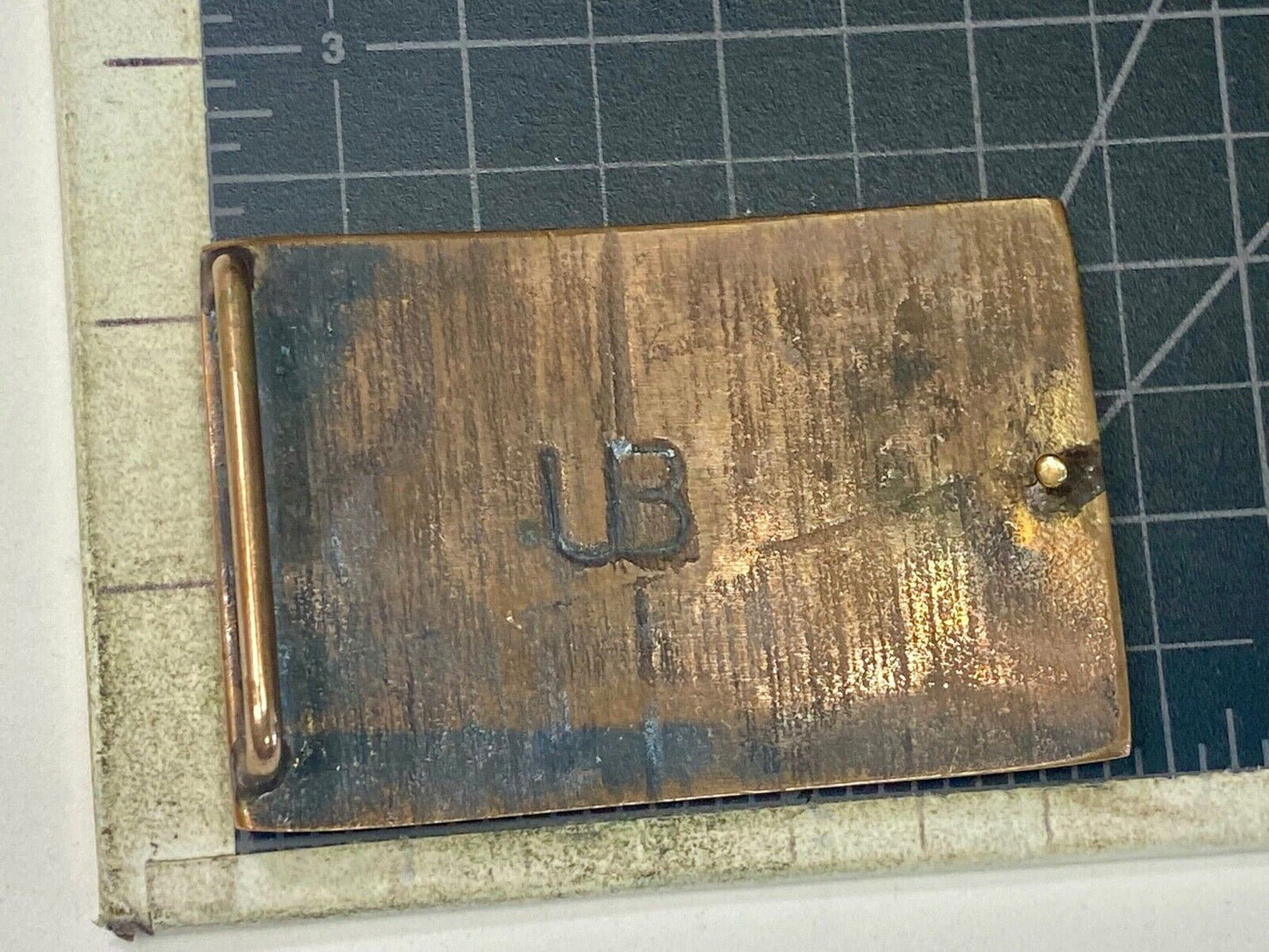 The San Francisco Cable Car - Vintage Brass Heavy Belt Buckle Stamped Ub