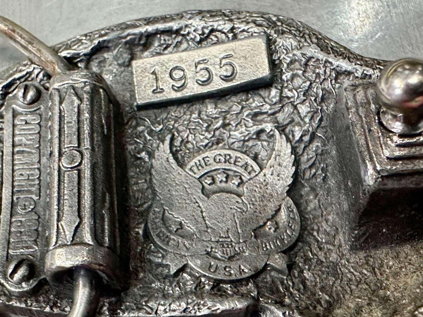 1990 VW Volkswagen Bug Car Auto Collectors Dealers Great American belt buckle Co