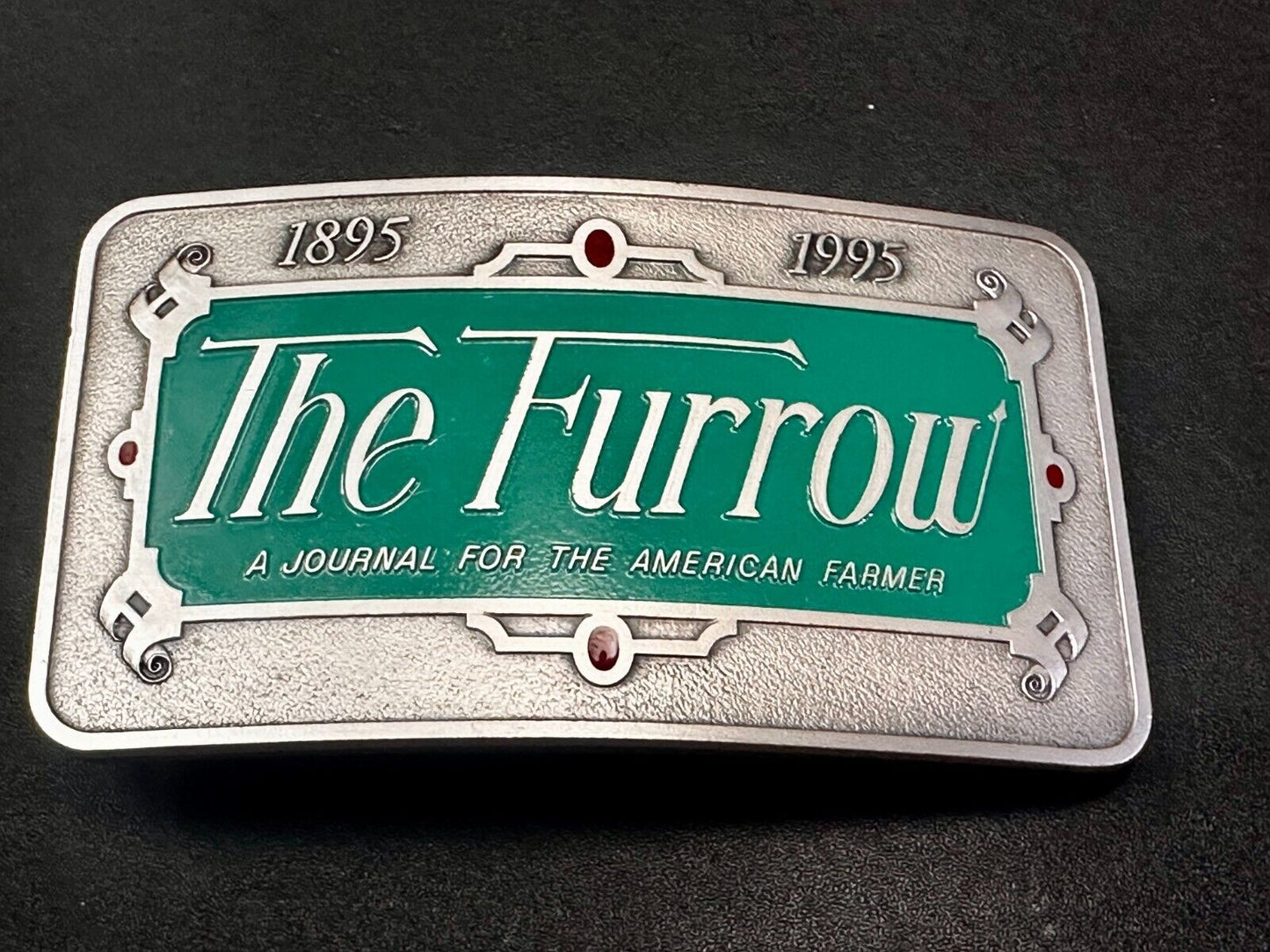 The Furrow A Journal For The American Farmer VTG 1995 NOS John Deere Belt Buckle