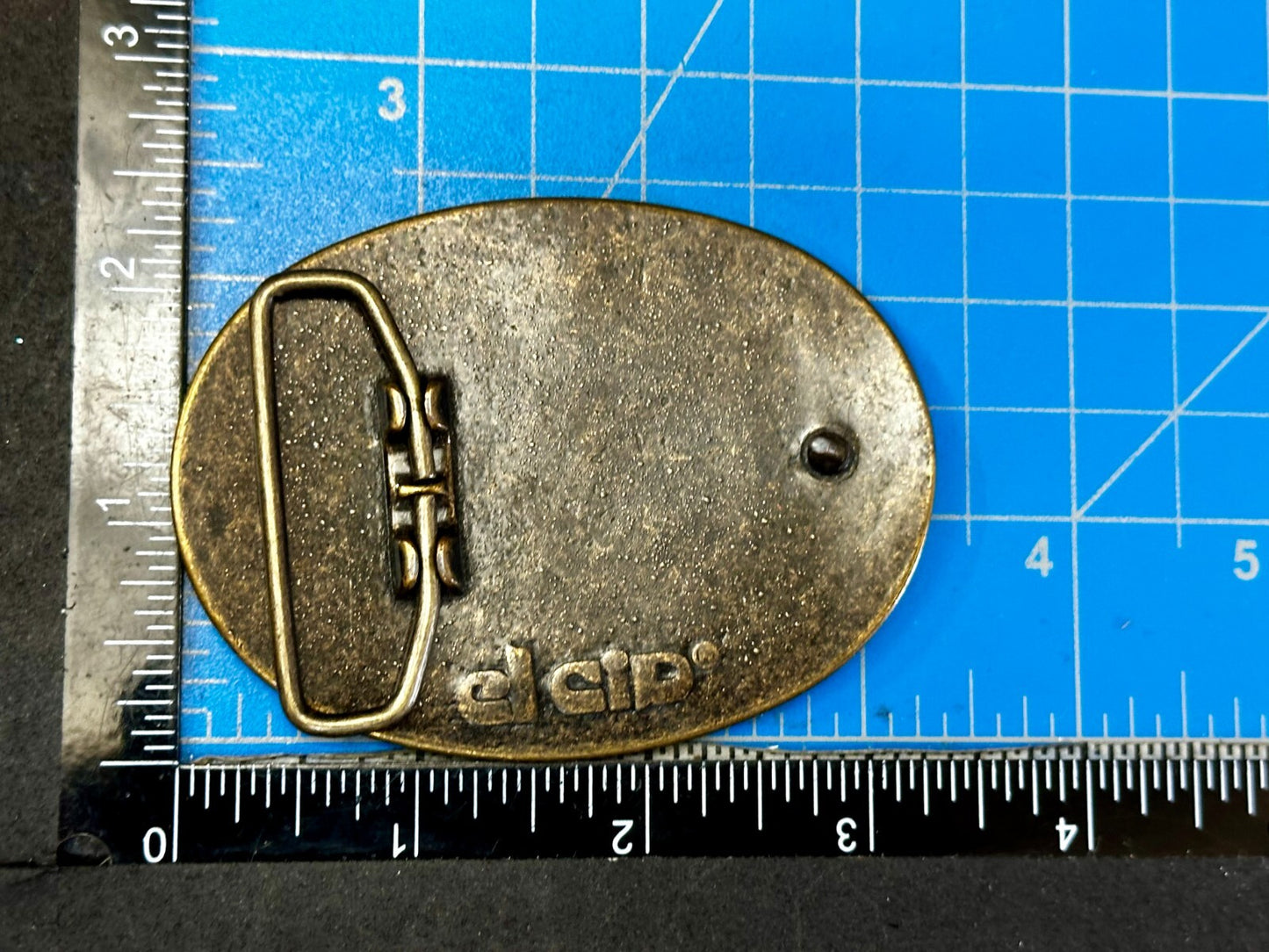 The Great Outdoor American Adventure Promo Leather on Metal El Cid Belt Buckle