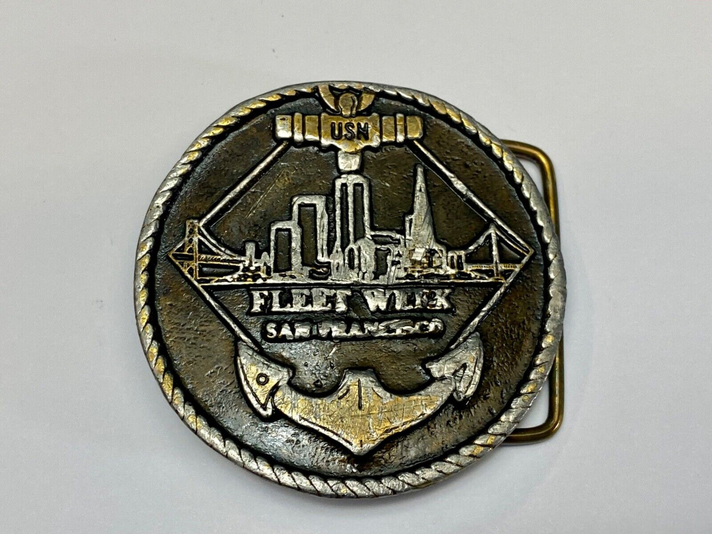 USM Annual Fleet Week, San Fransisco Limited Eden round belt buckle No 33
