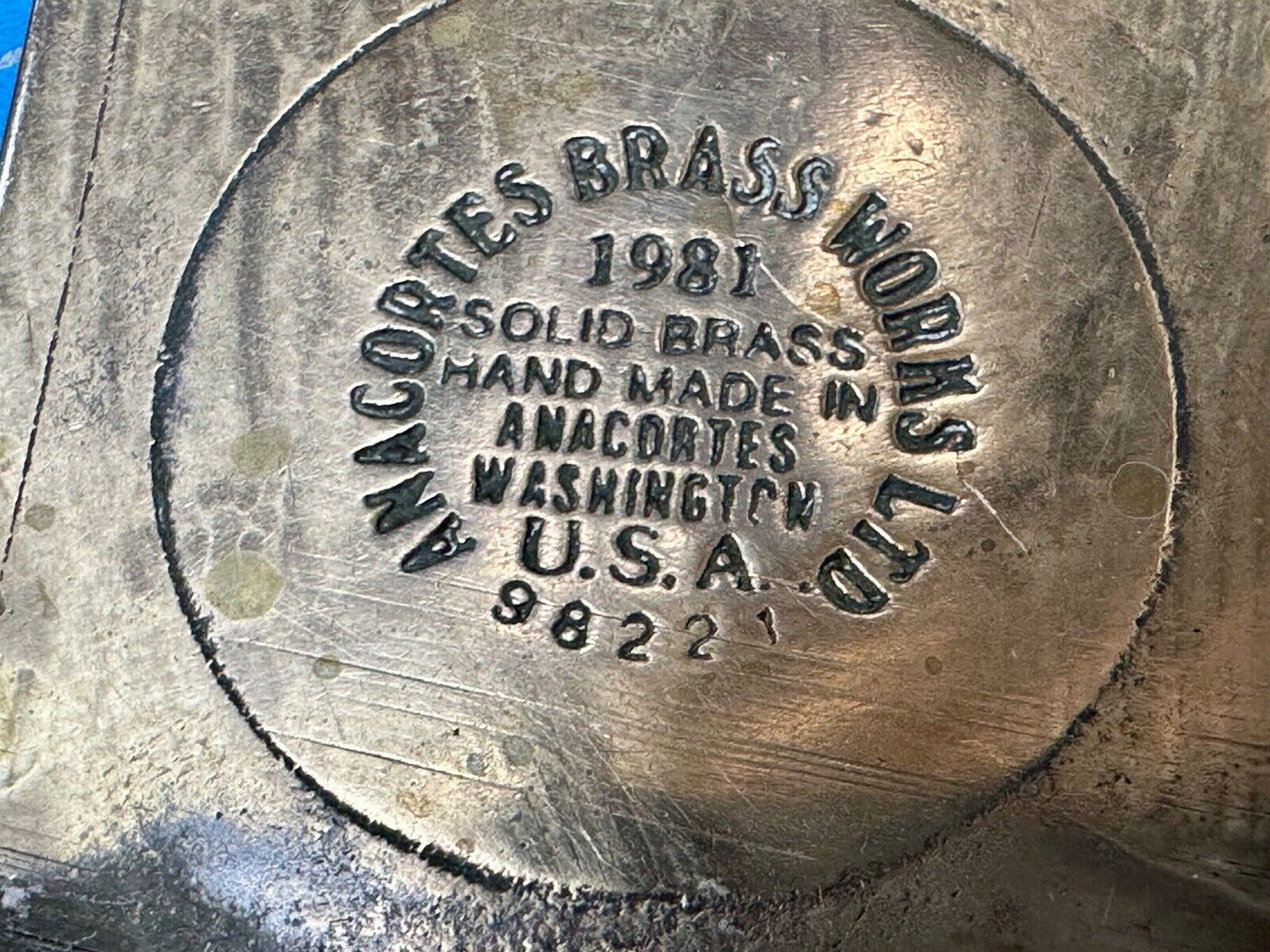 Turris Coal Company Elkhart Mine Illinois Solid Brass Anacortes Belt Buckle