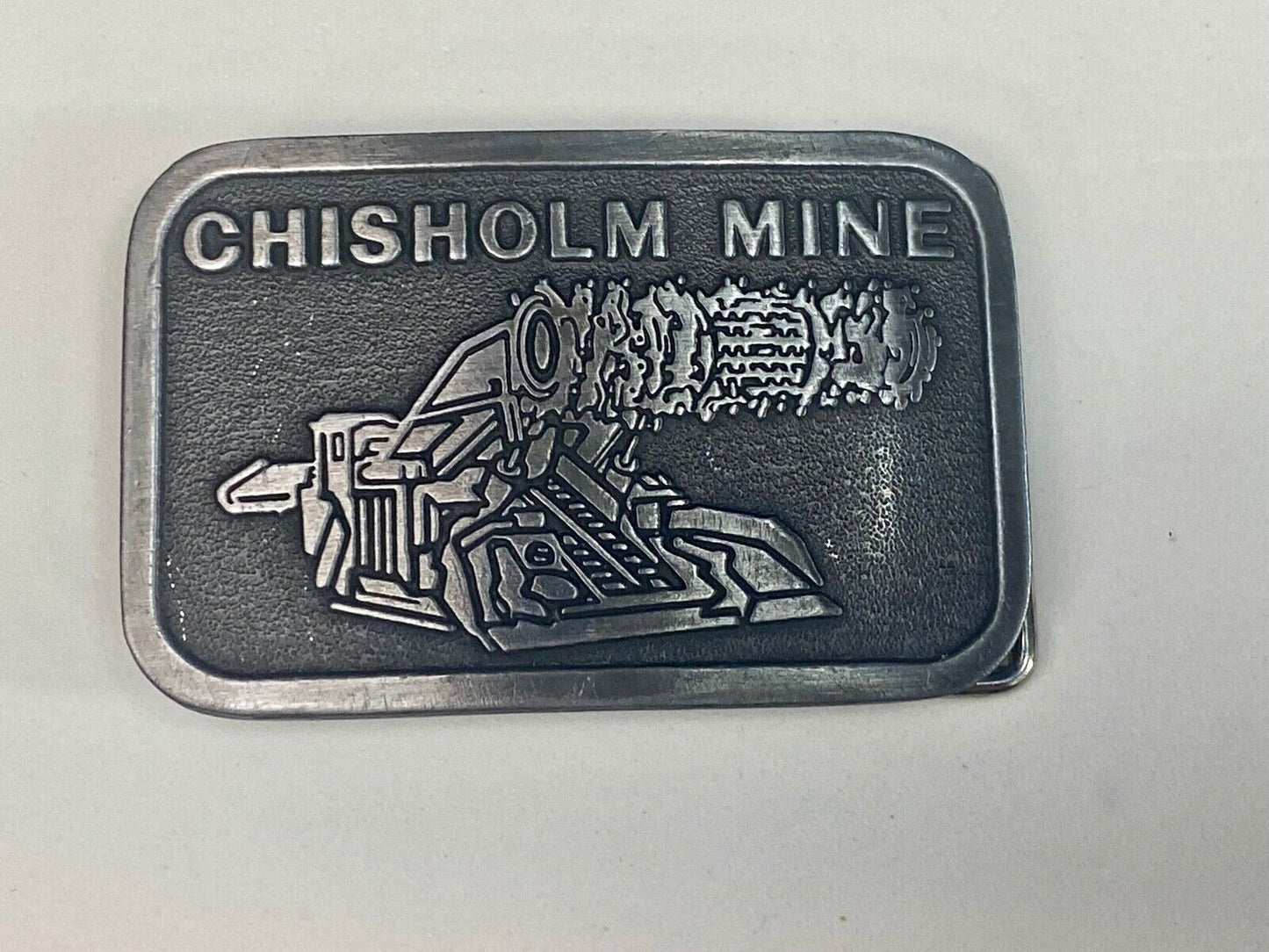 Vintage Belt Buckle Minnesota Chisholm, Mn Iron Mine - Museum Of Mining