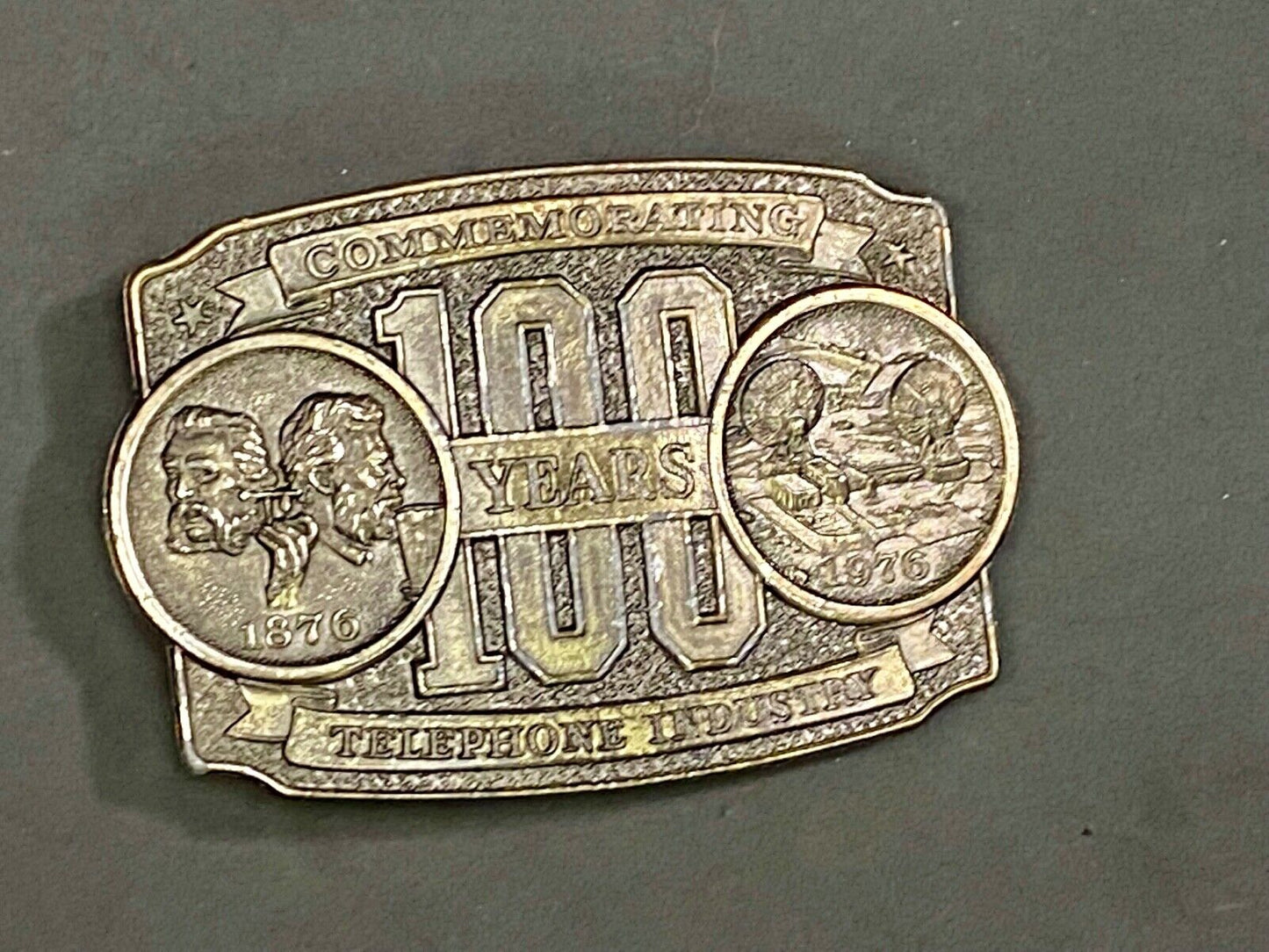 The Telephone Industry, 100 Year Commemorative Belt Buckle - Long Lines Council