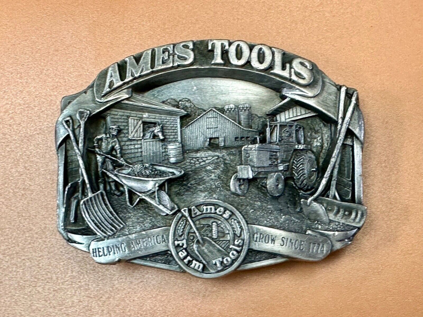 Ames Tools, helping America Grow 1989 Siskiyou Belt Buckle Lawn & garden supply