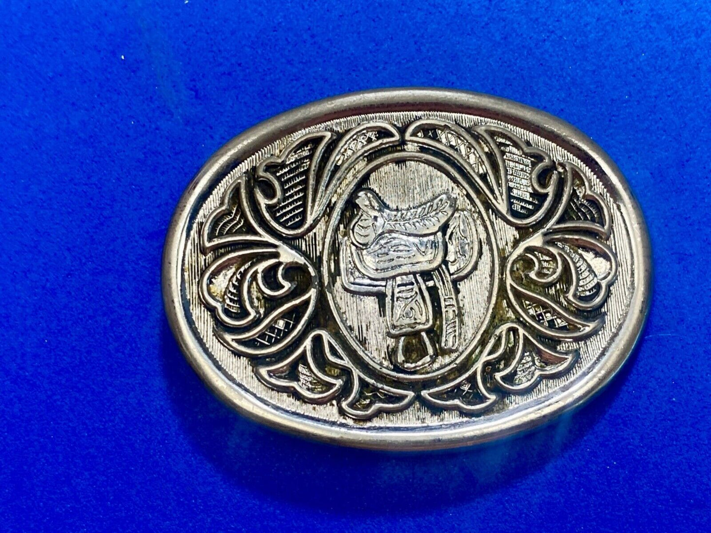 Avon Western Cowboys horse Saddle Vintage Belt Buckle - up to 1 1/2" belt