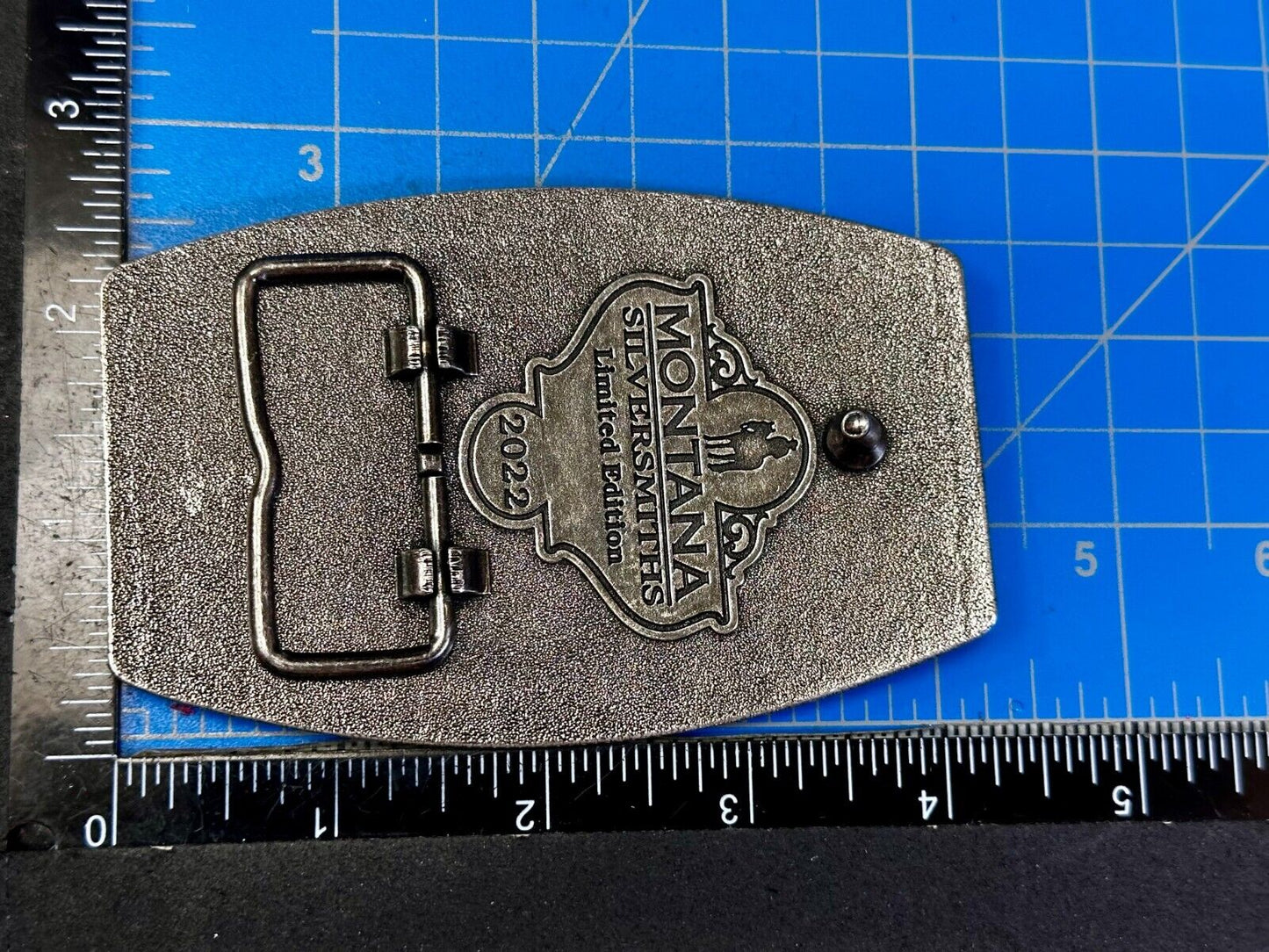 2022 Pendleton Whiskey Let'er Buck Rodeo Cowboy Montana Silversmiths Belt Buckle