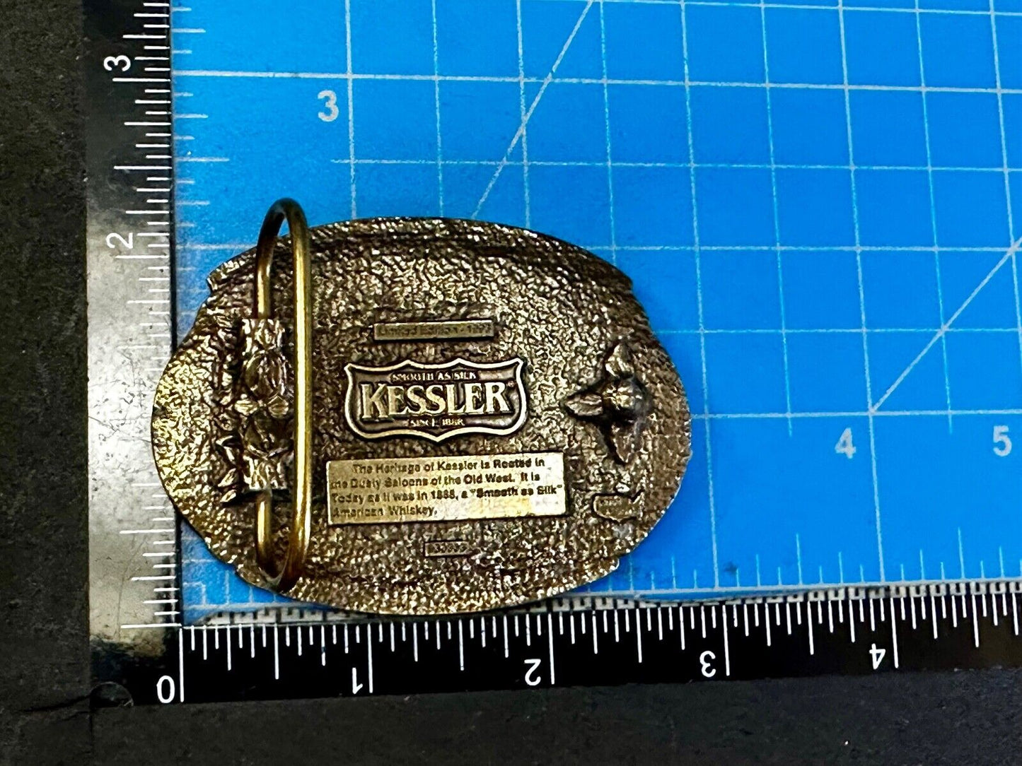 The Spirit of Wisconsin - KESSLER American Whiskey Belt Buckle Smooth As Silk