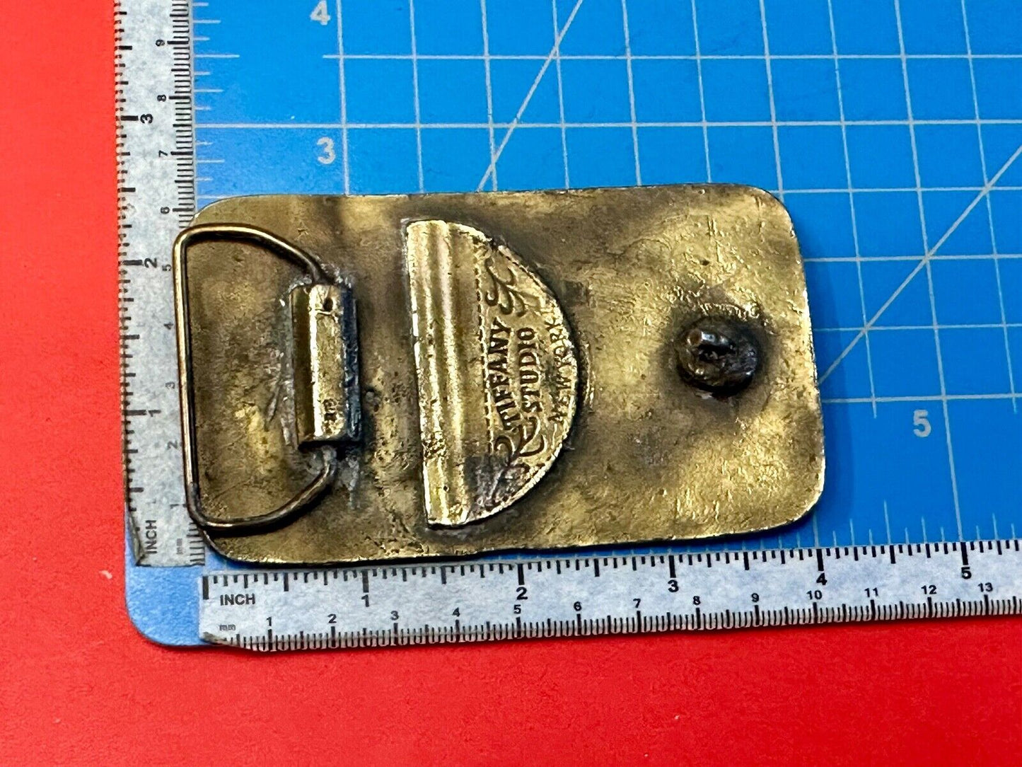 Train Engine 25 Philadelphia Bethlehem New England RR Tiffany Studio Belt Buckle