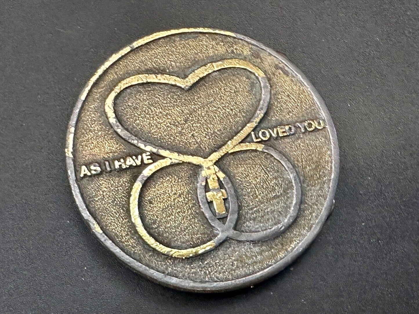 As I Have Love You Marriage Encounter Wife Husband Religious Symbol Belt Buckle