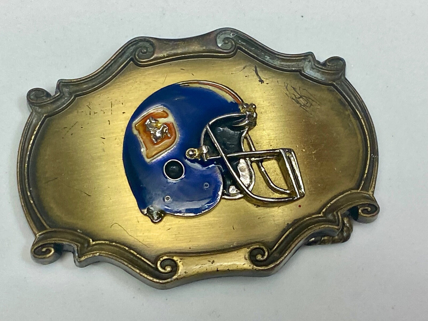 Vintage 1978 Denver Broncos Nfl Sports Football Team Raintree Belt Buckle