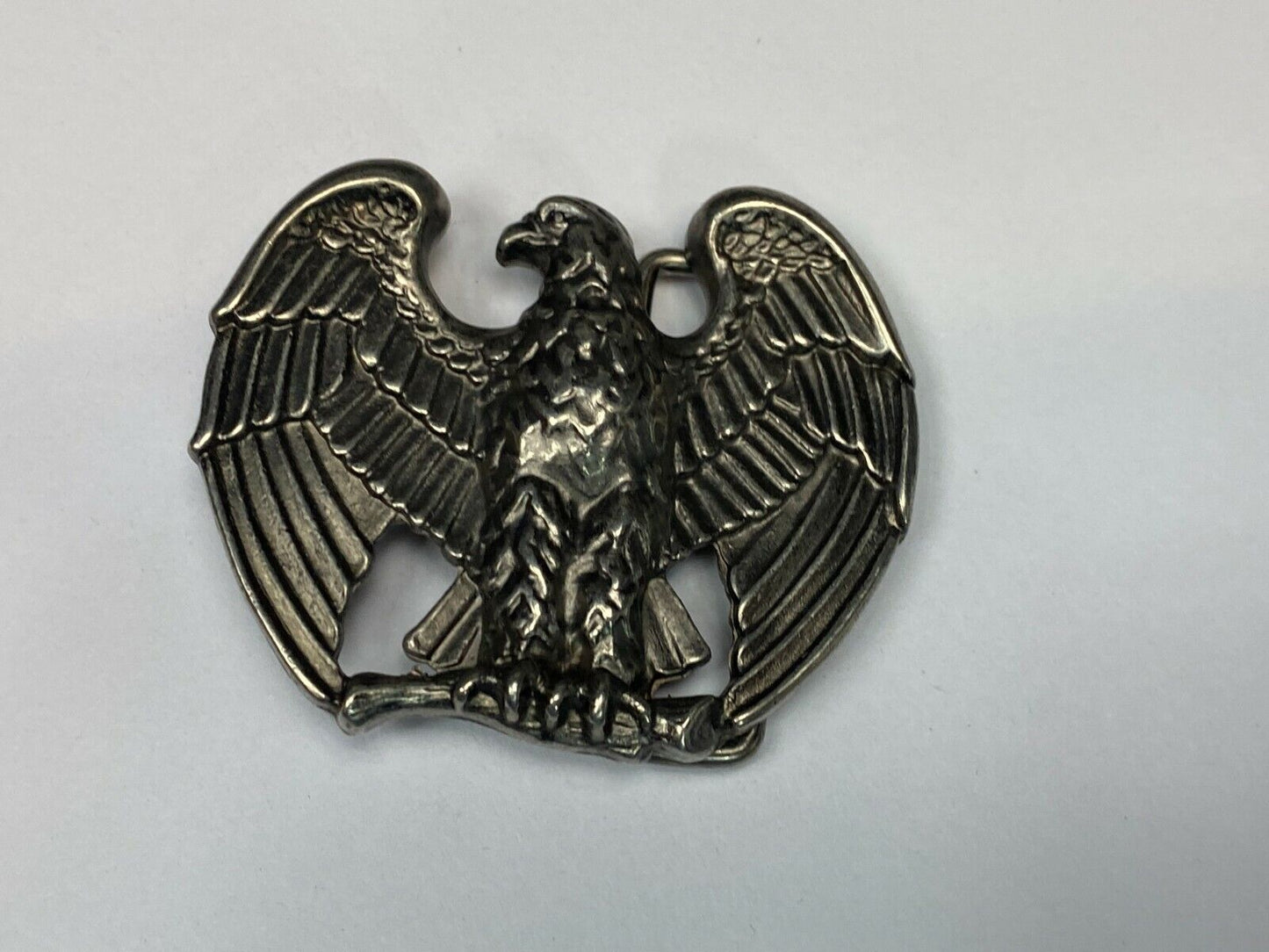 2.5" Belt Buckle Eagle Silver Metal Avon Spread Wings 3D Raptors Birds