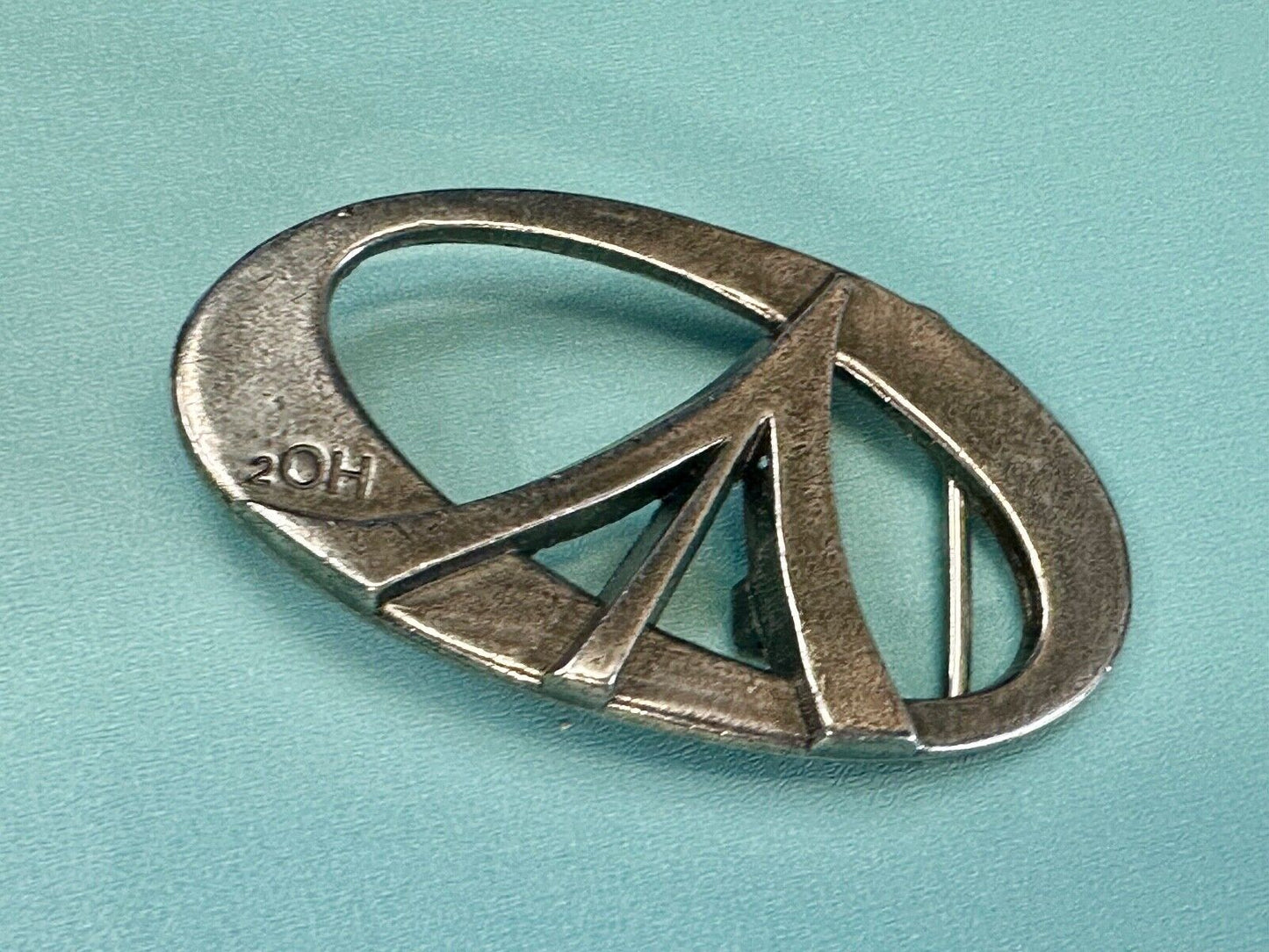 2OH Peace love & Rock & Roll gold color belt buckle