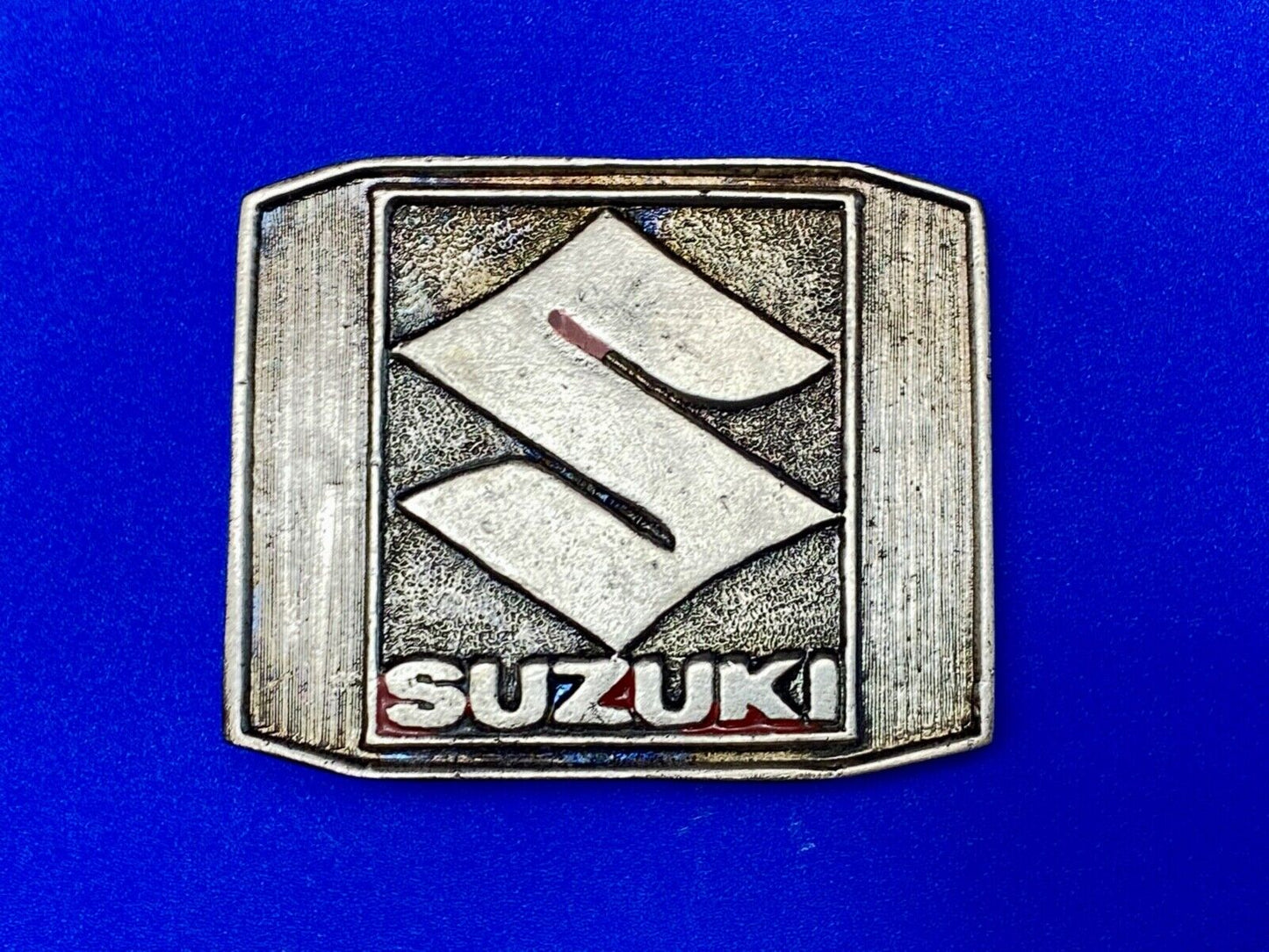 SUZUKI MOTORCYCLE COMMEMORATIVE METAL BELT BUCKLE