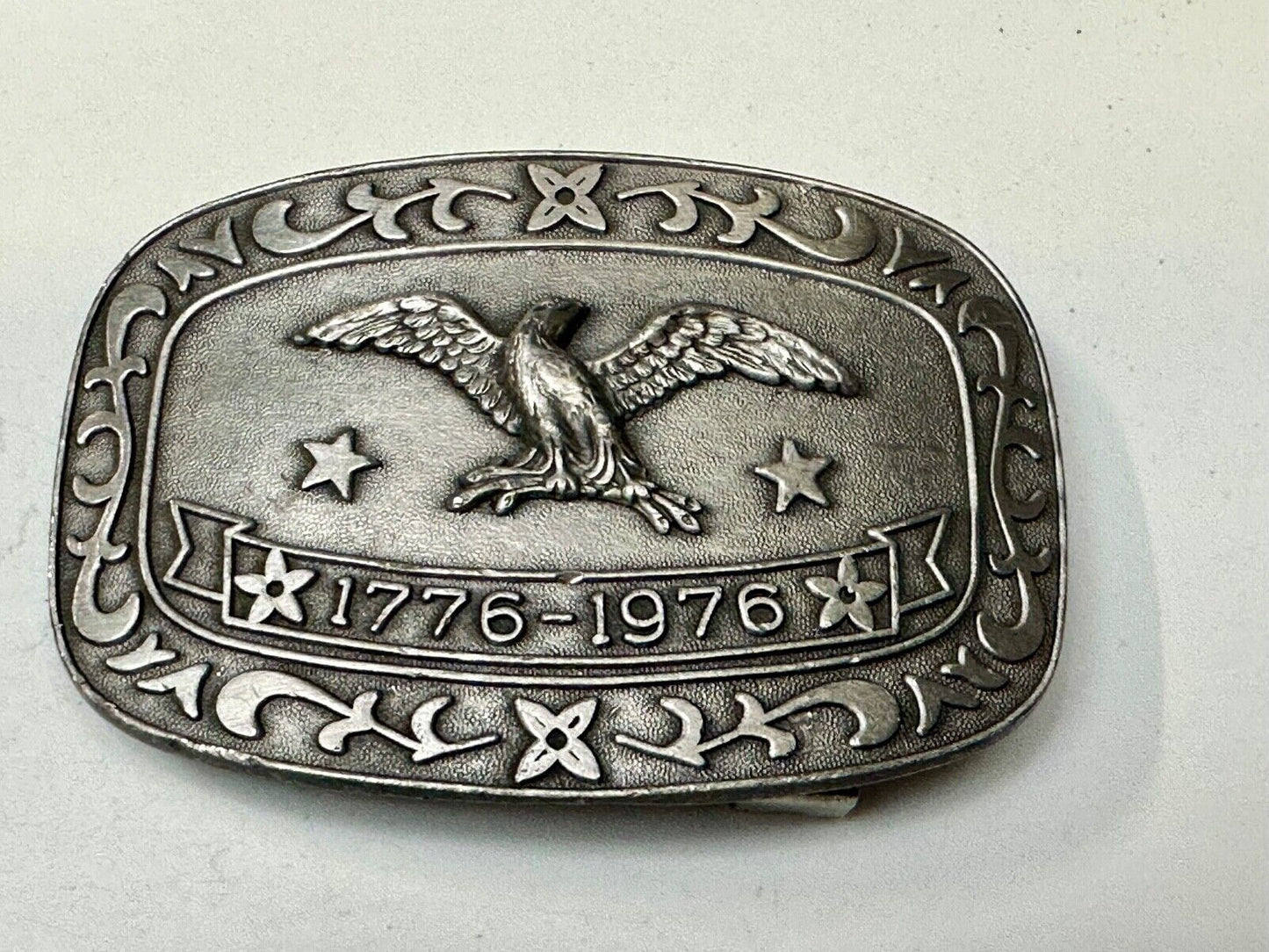 Bicentennial Eagle Patriotic USA America 70's Vintage belt buckle by Celebrity