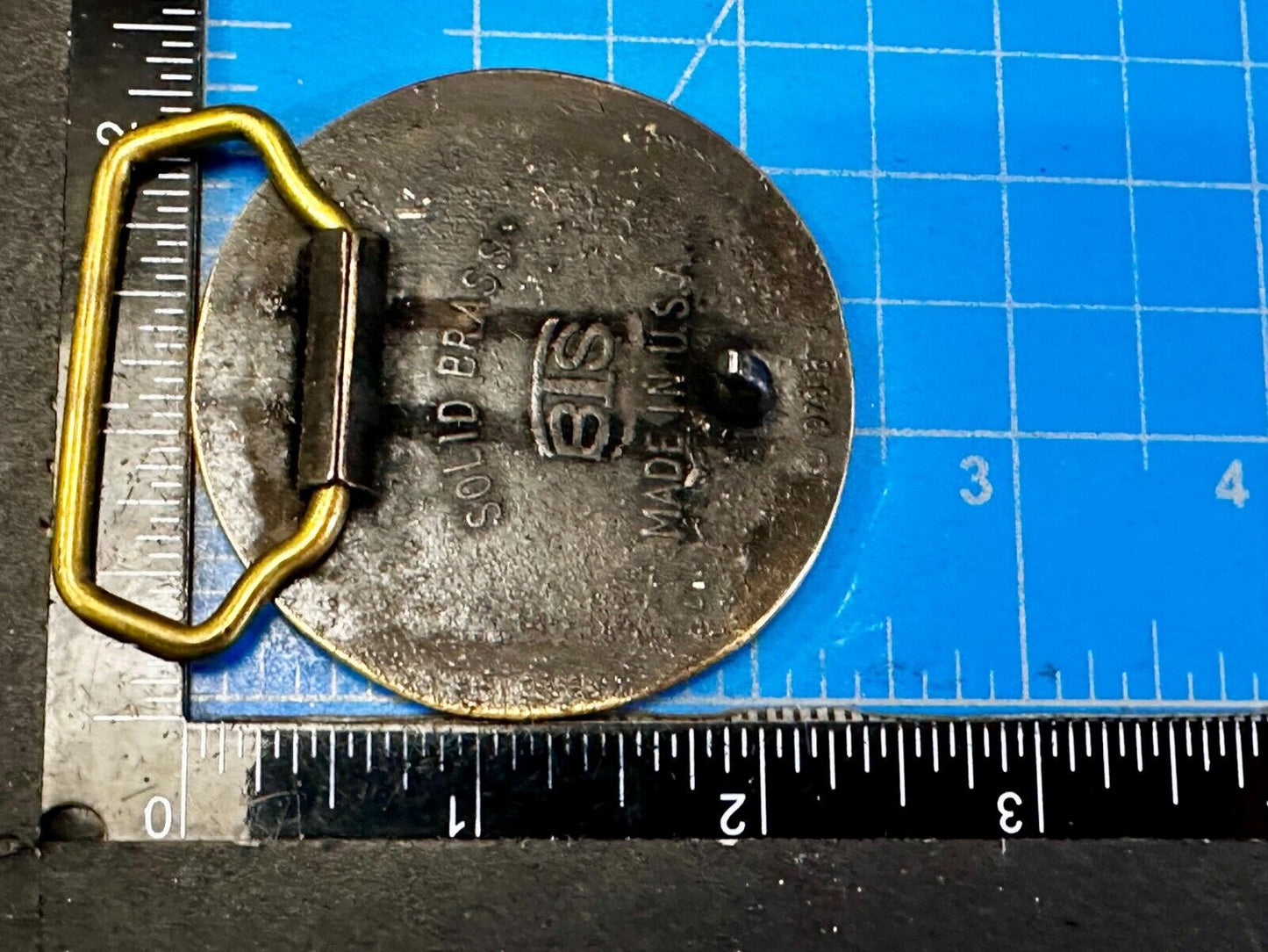 Bell System Telephone Telegraph Company Solid Brass Vintage 1978 BTS Belt Buckle